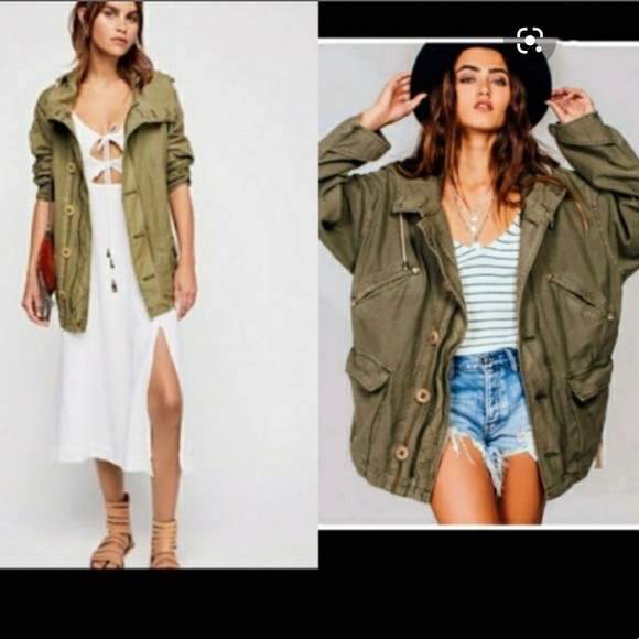Free People Jackets \u0026 Coats | Freepeople Joshua Tree Military Jacket | Color: Green | Size: M | Pm-00899571's Closet